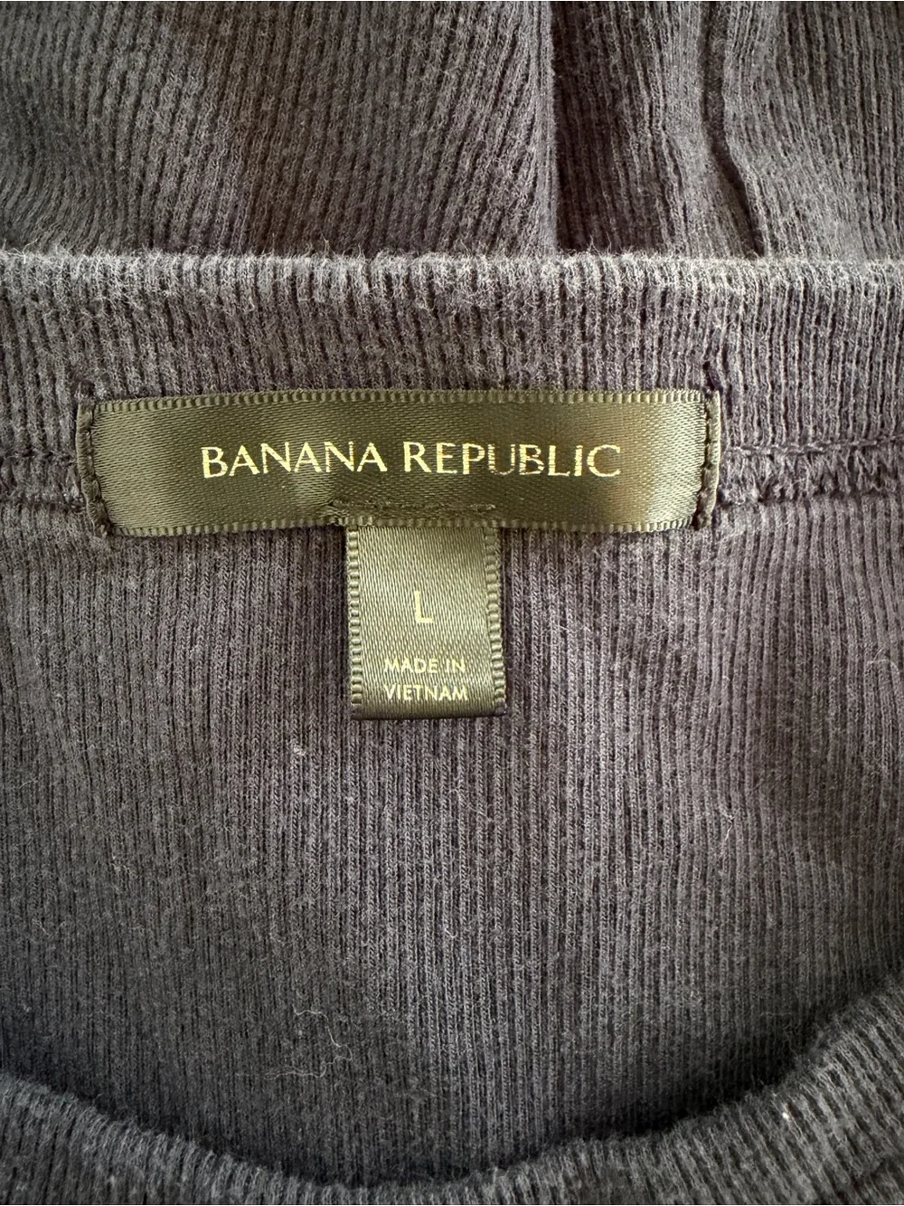 Banana Republic Navy Sleeveless Crewneck Tank